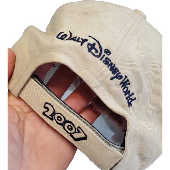 Disney 2007 Mickey Mouse Disneyland Resort Tan Embroidered Baseball Cap Hat - Picture 6 of 15